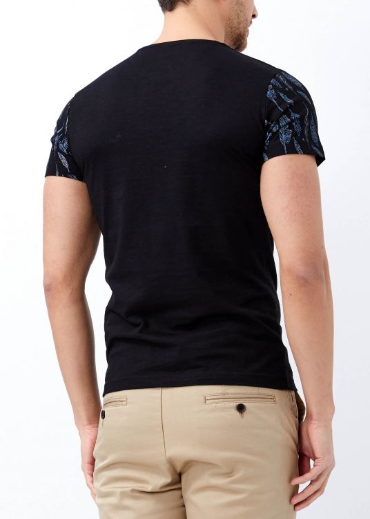 Men's Black Pocket Scoop-Neck T-Shirt - 4