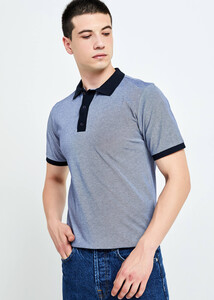 ADZE TOPTAN - Toptan Erkek Lacivert Düğmeli Polo Yaka T-shirt 