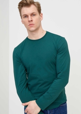 Wholesale Men's Hunter Crew Neck Long Sleeve Sweatshirt - 5