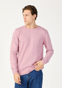  Wholesale Men's Pink Crew Neck Sports Sweater - 2
