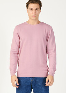  Wholesale Men's Pink Crew Neck Sports Sweater 
